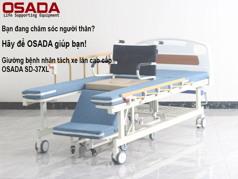 Giường y tế tách xe lăn OSADA SD-37XL chính hãng